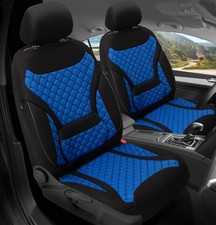 Schonbez&uuml;ge Sitzbez&uuml;ge f&uuml;r Mercedes GLS X167 Bj ab 2019 in Schwarz/Blau ZM6