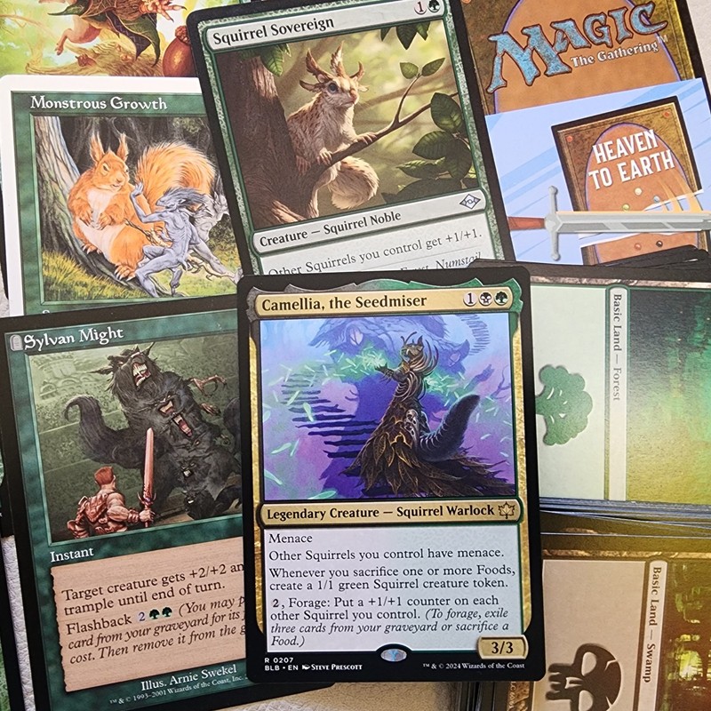 Commander Magic Deck 100 MTG Cards = Camellia, the Seedmiser SQUIRRELS Tribe Fun
