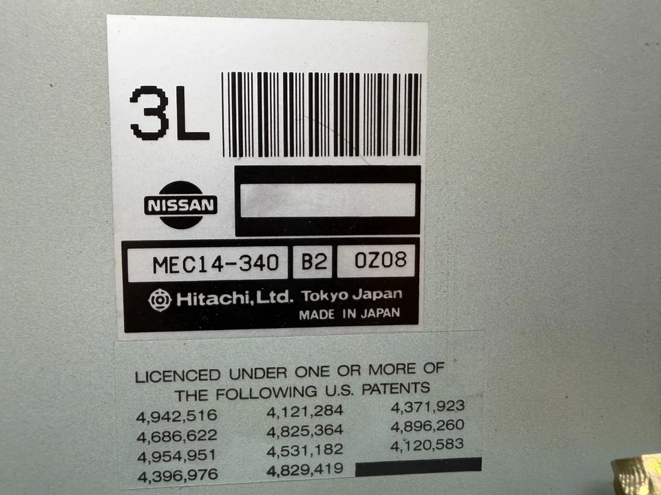 01-02 Nissan Pathfinder Infiniti QX4 3,5 L A/T Motor Computadora MEC14-340 B2 ECU Foto 2 de 4