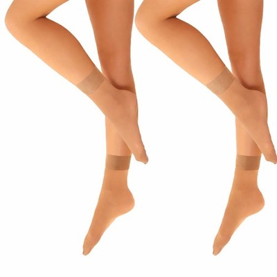 SENTELEGRI Pepe 15 Den Söckchen für Damen - 2,4,6 Paar transparente Nylon Pop Socken