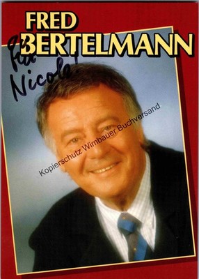 Original Autogramm Fred Bertelmann (1925-2014) /// Autogramm Autograph si 315521