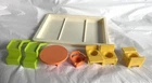 Vintage Fisher Price Little People School Accessories Tray Slides Desk Chairs