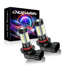 Pair H10 LED Fog Driving Light Bulbs Kit 9145 9005 white Super Bright 50W