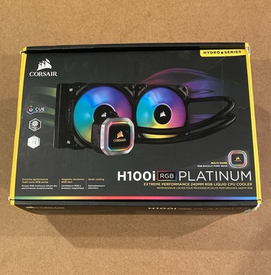 Corsair Hydro Series H100i RGB Platinum 240mm Liquid CPU Cooler (CW-9060039-WW)
