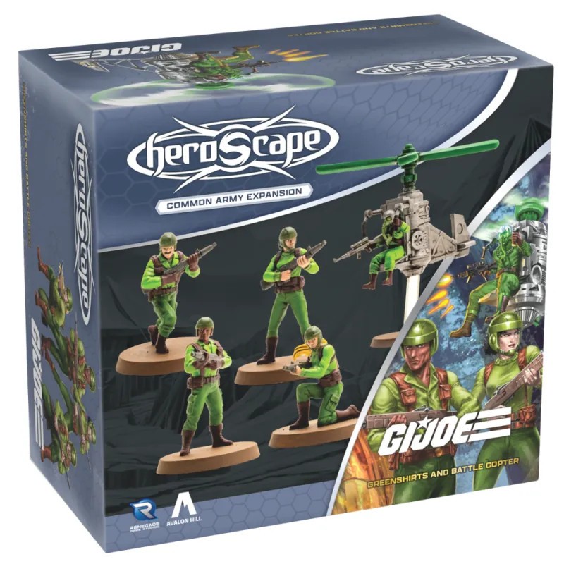 Heroscape: G.I. JOE - Greenshirts and Battle Copter Army Expansion