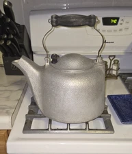 Vintage Century Metalcraft Corp., Silver-Seal, Hammered Aluminum Tea Kettle