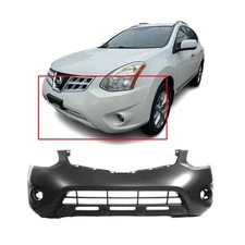 Front Bumper Cover For 2011-2013 Nissan Rogue W/Fog Light Primed NI1000277