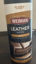Weiman Leather Wipes 30-Count 3 in 1 Clean Condition Protect NEW Sealed
