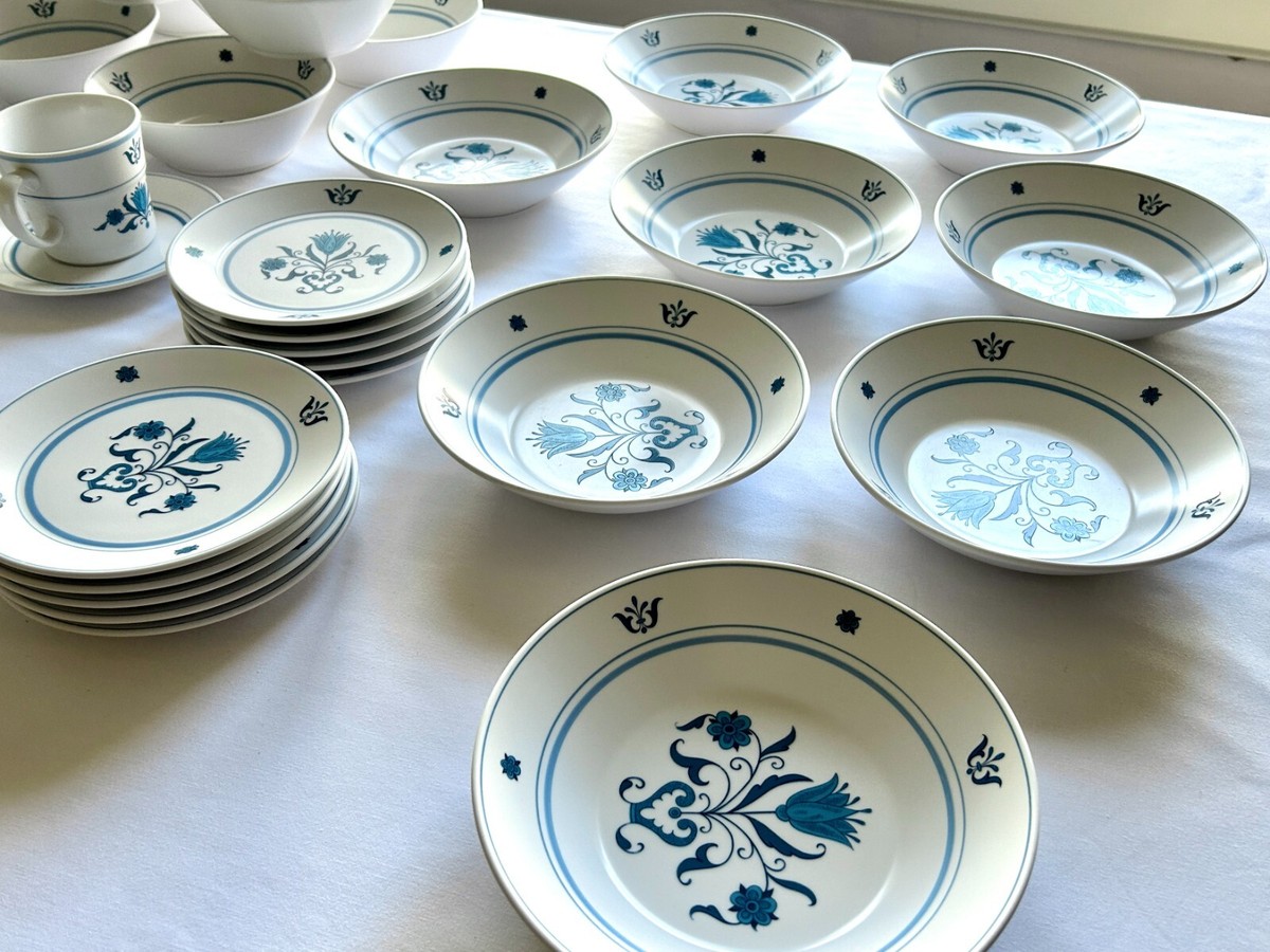 RARE 1960s Vintage LOT Noritake Progression China Blue Haven 50