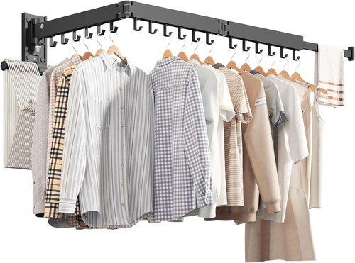 New-Wall Mounted Clothes Hanger,Clothes Drying Rack,Laundry Drying Rack,Drying R