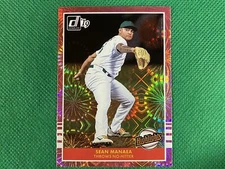 2019 Donruss Highlights Pink Firework #3 Sean Manaea Oakland Athletics