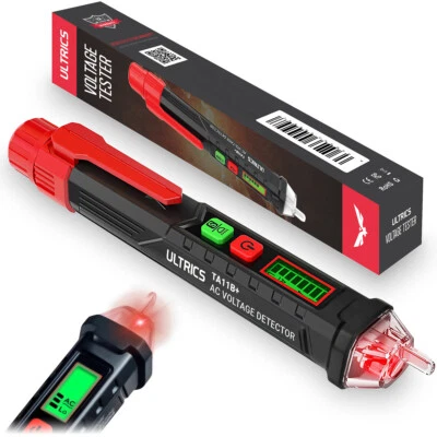 ULTRICS Non Contact Voltage Tester Pen AC Sensor Power Alert 12-1000V Electric Detector