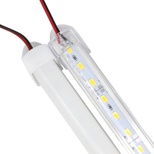 10pcs 50CM 12V 36led SMD 5630 Bar Rigid LED Light U Aluminum Shell + PC Cover - Picture 6 of 12