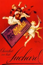 CHOCOLAT SUCHARD CHOCOLATE CHILDREN FOOD CAPPIELLO VINTAGE POSTER REPRO