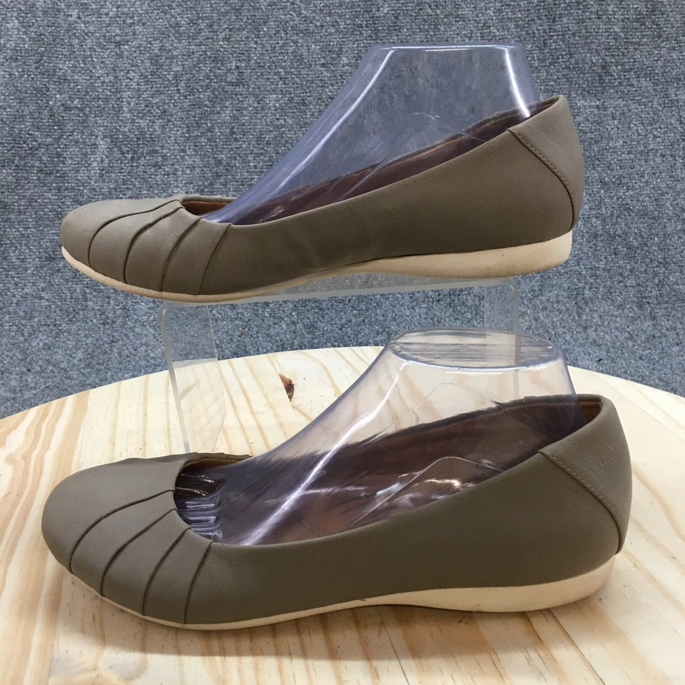 Zapatos planos sin cordones Natural Soul para mujer 9 M Orlando gris imitación cuero informales Foto 2 de 4