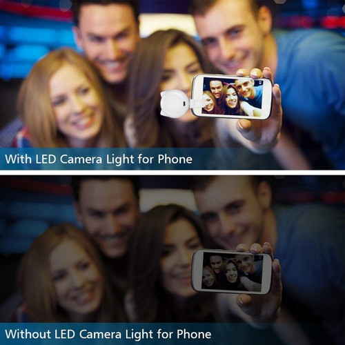 Adjustable Selfie Light Cat Ear Phone Light with 3 Modes Battery remarkable - Photo 10 sur 12
