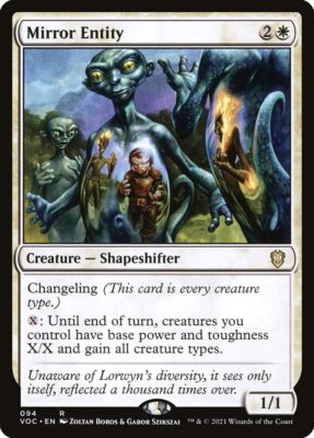 1x Mirror Entity - NM - Crimson Vow Commander - SPARROW MAGIC mtg