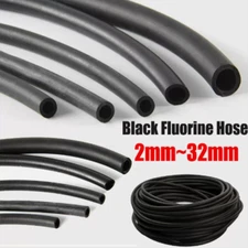 Black Fluorine Rubber Tube 2~32mm Fuel Hose-Engine Petrol Oil Line Fuel Pipe