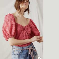 free people Intimately Magic Hour bodysuit Medium Pink Small S New
