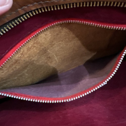 Seagull Genuine Leather Vintage Tan Crossbody Shoulder Purse Bag. Made In USA - Picture 16 of 16