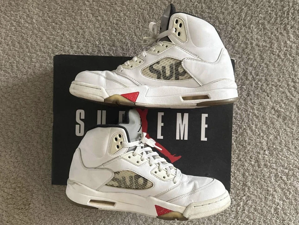 USADO SUPREME JORDAN 5 TALLA 10.5 Foto 2 de 4