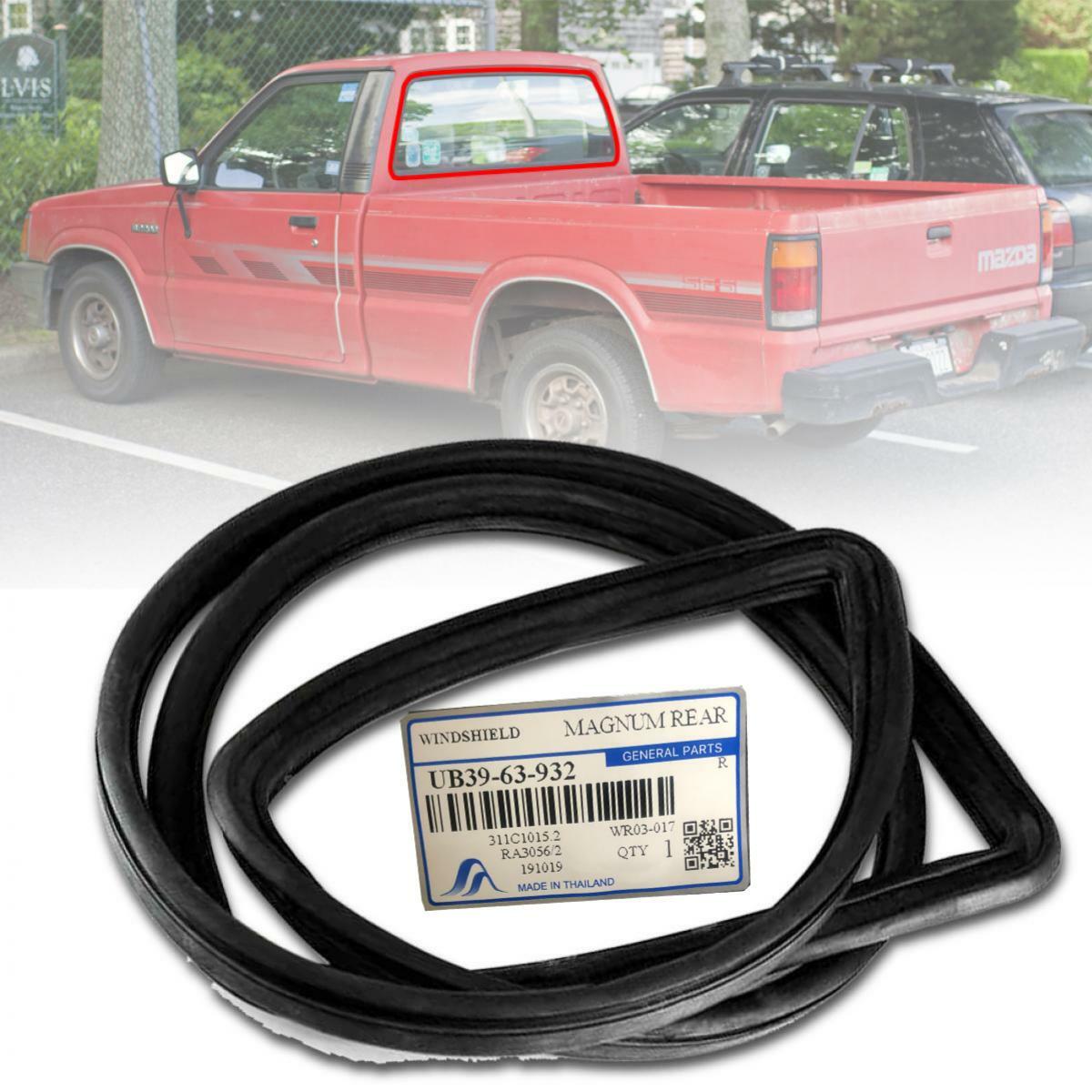 Rear Windshield Weatherstrip Rubber Seal For Mazda B2000 B2200 