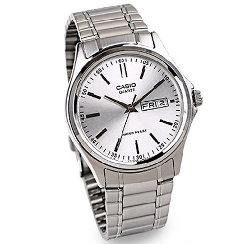 Casio Analog Silver Metal Band Men MTP-1239D-7ADF Watch Original New