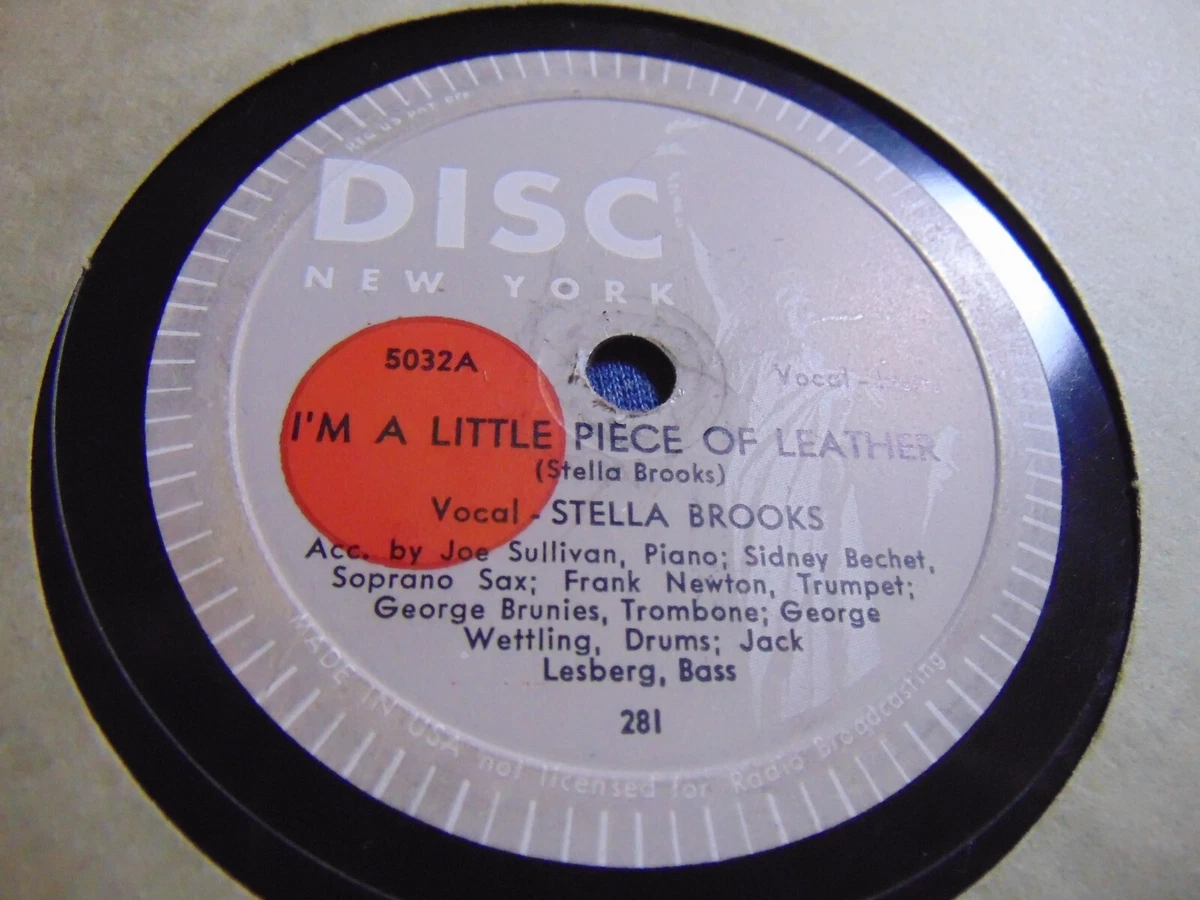 78RPM Disc Stella Brooks + Bechet - Little Piece Leather I Never Be Same,  V VG | eBay