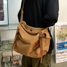 Messenger Bag Vintage Canvas Satchel Crossbody Shoulder Backpack Handbag Bookbag