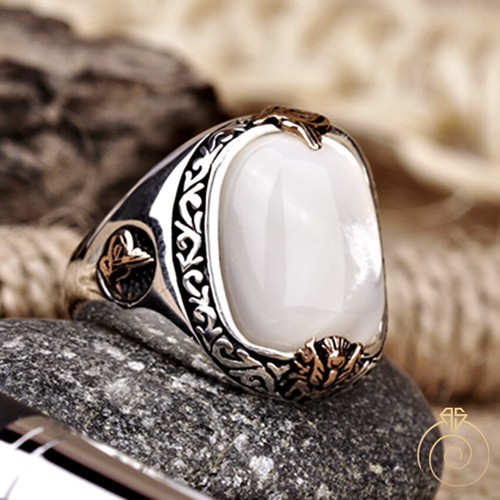 Mother Of Pearl Mens Anniversary White 