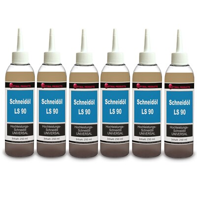 Schneidöl Hochleistungs Kühlschmierstoff 6 X 250 ml Dosierflasche LS90 