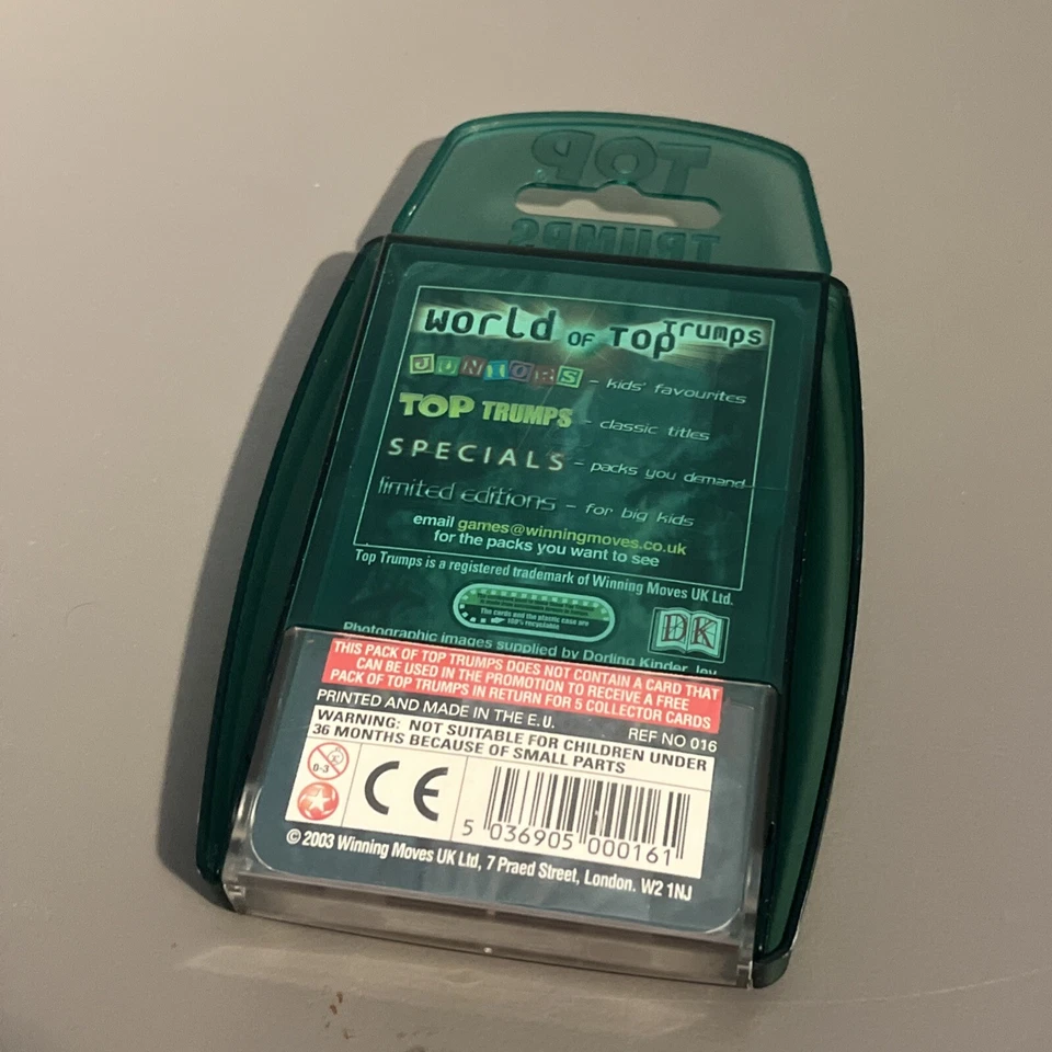 Juego de Cartas Top Trumps Dinosaurs 2003 NUEVO Y PRECINTADO Foto 3 de 4