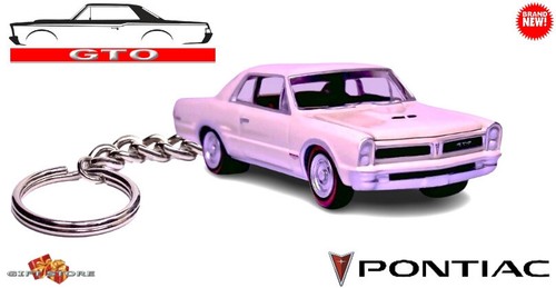 🎁🚦🐯 RARE KEYCHAIN 65~66~67 WHITE PONTIAC GTO CUSTOM Ltd Ed.💕GREAT GIFT💕🎁 - Picture 3 of 11