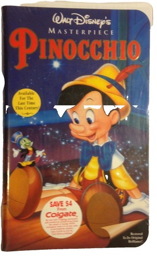 The Adventures of Pinocchio 1996 VHS Clamshell Edition Jonathan