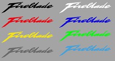 Aufkleberset Fireblade Schriftzug div. Farben...