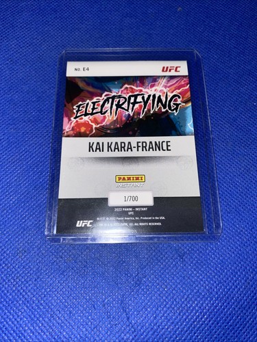 Kai Kara-France 2022 Panini Instant UFC Electrifying #E4 - MMA - SP /700 - Picture 3 of 3