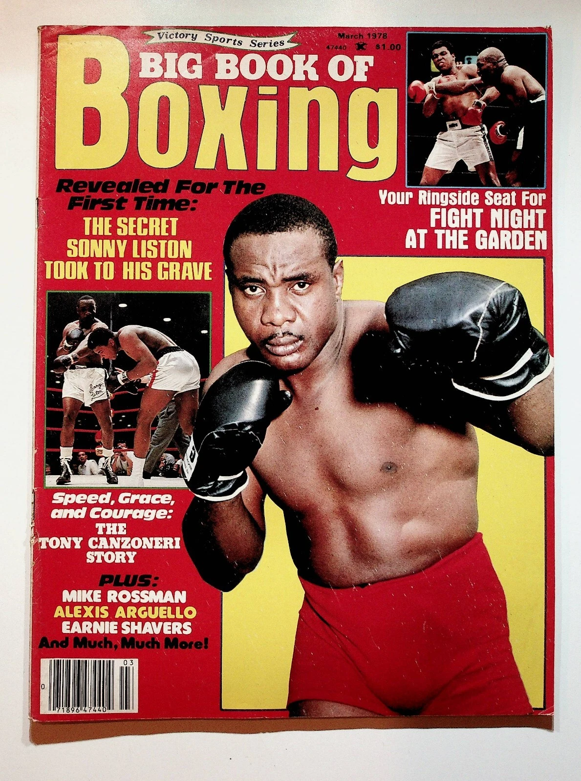 1978 March Big Book Of Boxing Magazine Sonny Liston Ali Tony Zale Randy Sandy - Picture 1 of 7