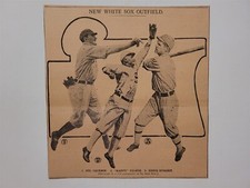 Shoeless Joe Jackson Happy Felsch Eddie Murphy 1915 White Sox Collage VERY RARE!