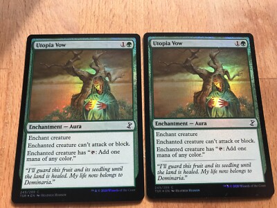 MTG Magic 2x FOIL Utopia Vow (Time Spiral Remastered) M/NM Eng