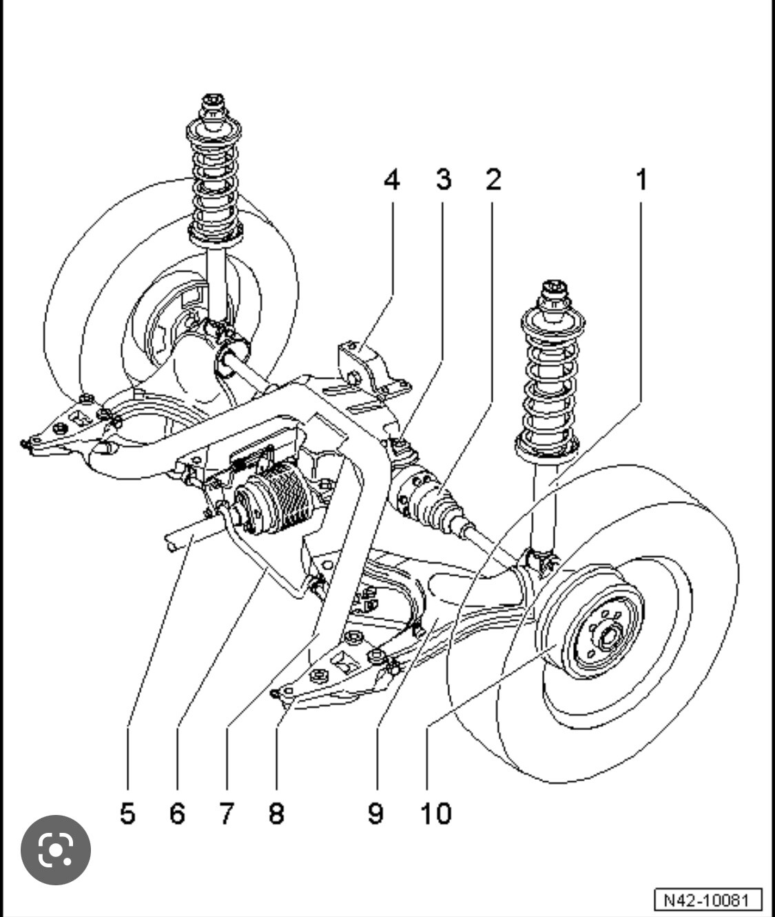 VW GOLF MK2 SYNCRO RALLYE G60 AWD 4X4 REAR SUSPENSION AXLE MOUNTING vw-golf-mk2-syncro-rallye-g60-awd-4x4-rear-suspension-axle-mounting