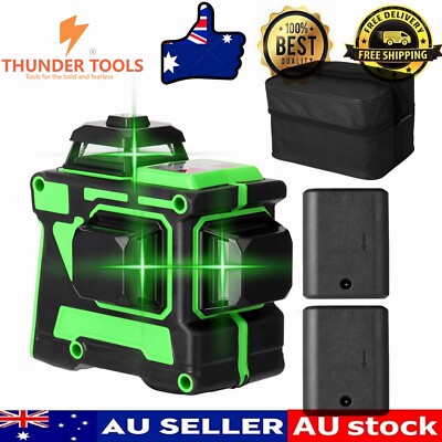 Thunder Tools Multifunctional 3D 12 Lines Laser Level Tool Vertical Horizontal
