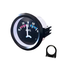 Universal 52mm/2in Ammeter Gauge 60-0-60A AMPS Gauge Ampere Meter for Car Mot...