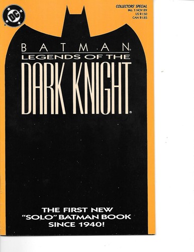 Batman Legends of the Dark Knight #1 Orange Cover 1989 DC VF/NM