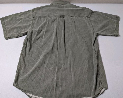 Vintage Route 66 Shirt Men's M Green Button Up Short Sleeve Chest Pocket - Picture 2 of 5