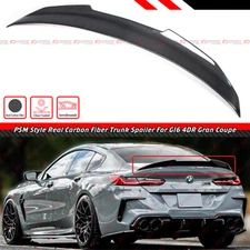 FOR 2019-25 BMW G16 840i F93 M8 GRAN COUPE PSM STYLE CARBON FIBER TRUNK SPOILER