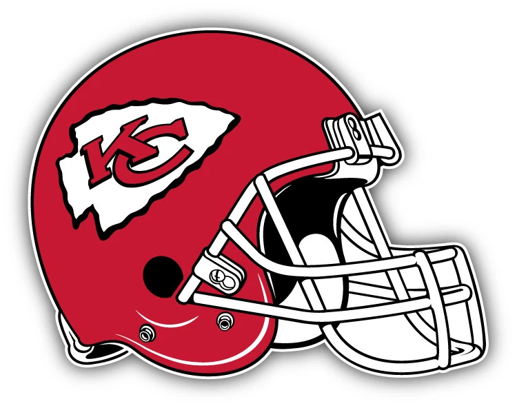 Kansas City Chiefs NFL Football Helmet Logo Car Bumper Sticker - 3'', 5''  or 6