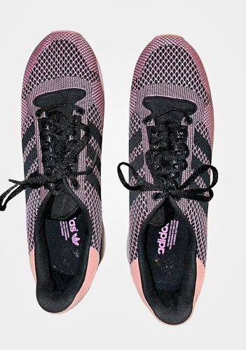 Adidas Men's ZX 500 Weave 42 Vinted runners. 13US/12.5UK Pink w.Black stripes