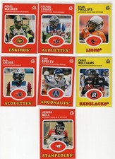 2016 Upper Deck CFL BLANK BACK CARDS- YOU PICK