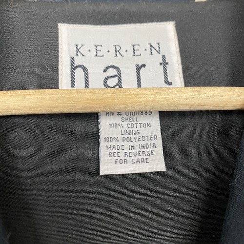 Vintage Karen Heart Jacket Size Medium Equestrian Western Horses Button Up Black - Picture 8 of 9