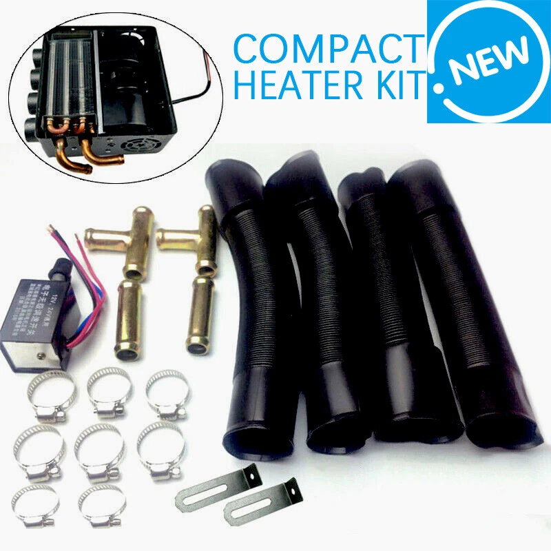 Kits de interruptor de velocidad de tubo de cobre calentador compacto universal para auto camión de 12 V Foto 4 de 4